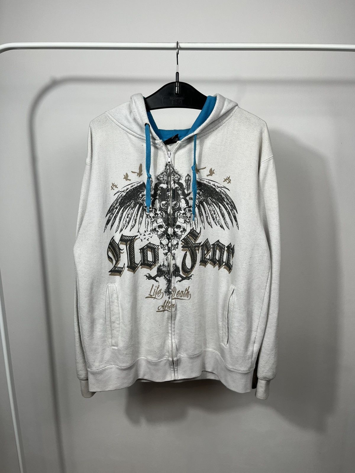 No Fear Vintage No Fear Hoodie Zip Up Graphic Skull Y2K Mens L Size US L / EU 52-54 / 3 - 1 Thumbnail