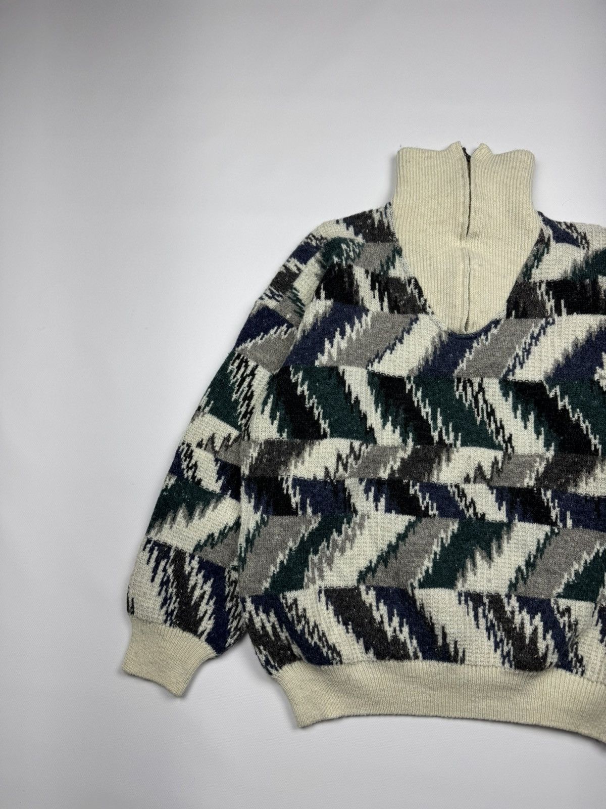 Vintage Vintgae Renato Cavalli Wool Turtleneck Sweater Size US XL / EU 56 / 4 - 2 Thumbnail