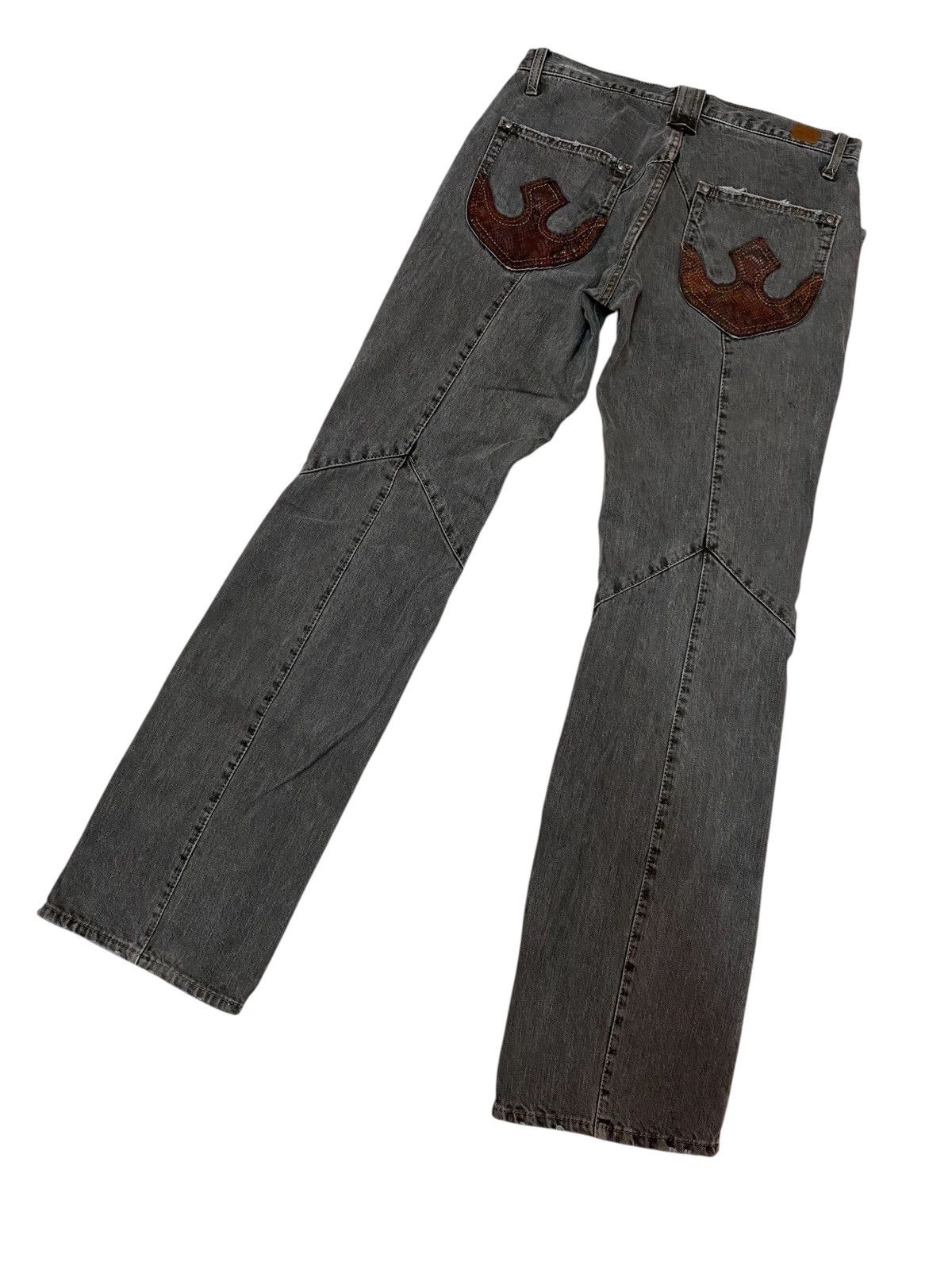 If Six Was Nine Nicole club man dagger pocket leather logo ankle like chrome Size US 31 - 3 Thumbnail