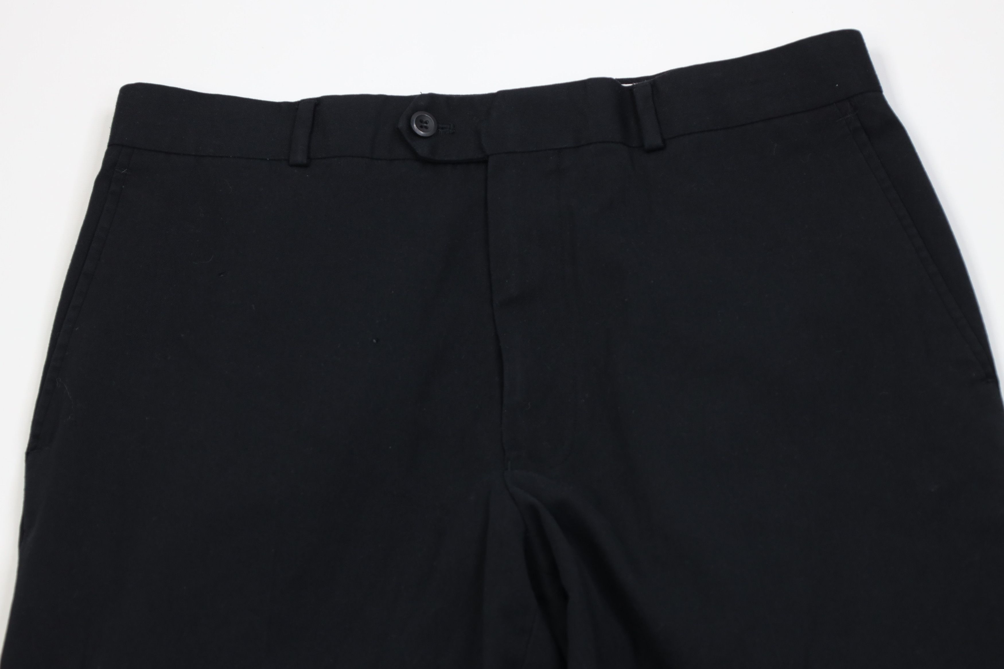 Vintage Vintage 90s Streetwear Distressed Wide Leg Chino Pants Black Size US 32 / EU 48 - 2 Thumbnail