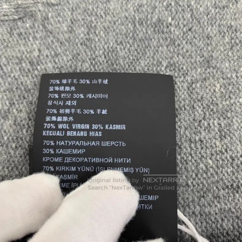 Prada Prada Gray logo letter embroidery sheep wool hooded drawst Size US S / EU 44-46 / 1 - 9 Thumbnail