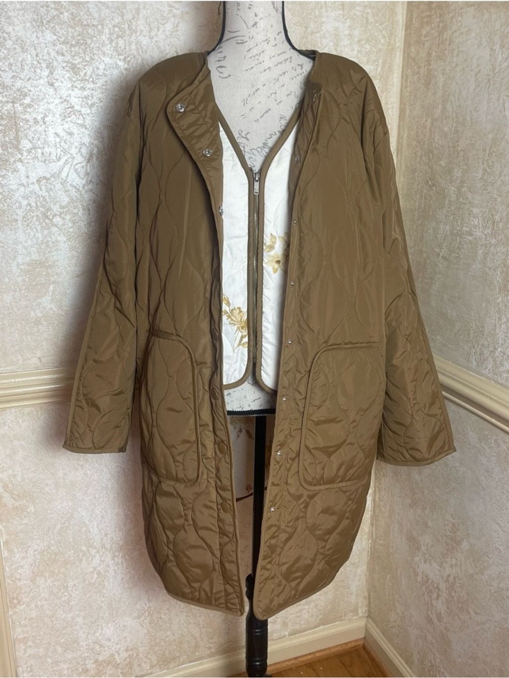 Woolrich Woolen Mills Woolrich M Quilted Jacket + Floral Vest Duo Limited Gorpcore Size M / US 6-8 / IT 42-44 - 4 Thumbnail