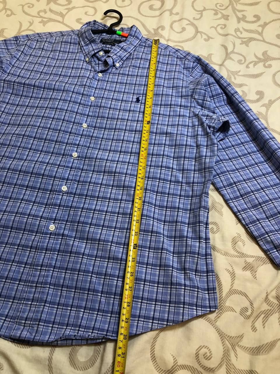 Polo Ralph Lauren Polo Ralph Lauren Blue Plaid Button Down Shirt Custom Fit Size US XXL / EU 58 / 5 - 6 Thumbnail