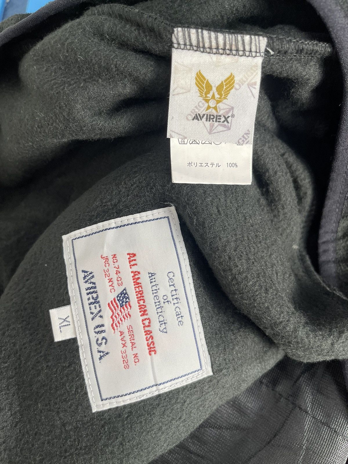 Avirex Avirex Jacket Nylon with Fleece Lined Jacket Size US XL / EU 56 / 4 - 9 Thumbnail