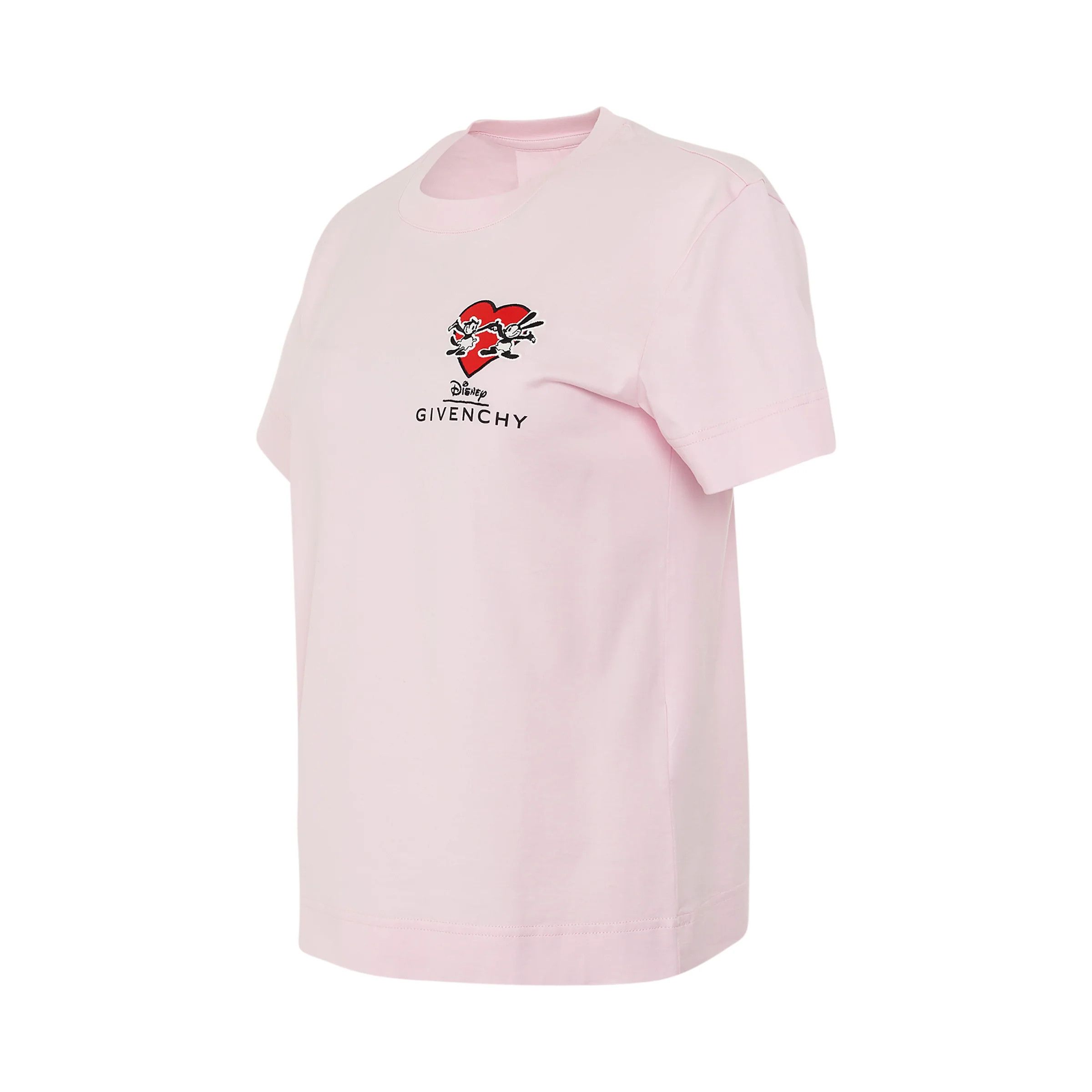 Givenchy o1loc1c0724 Oswald Love T-Shirt in Light Pink Size S / US 4 / IT 40 - 2 Thumbnail