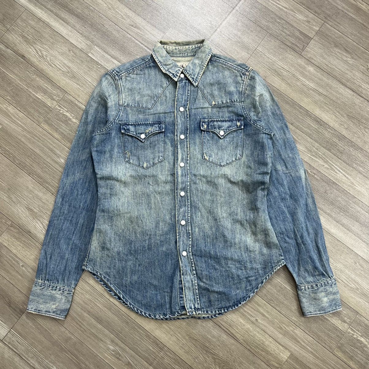 Polo Ralph Lauren Vintage Polo Ralph Lauren Distressed Cowboy Western Shirt Size M / US 6-8 / IT 42-44 - 1 Thumbnail