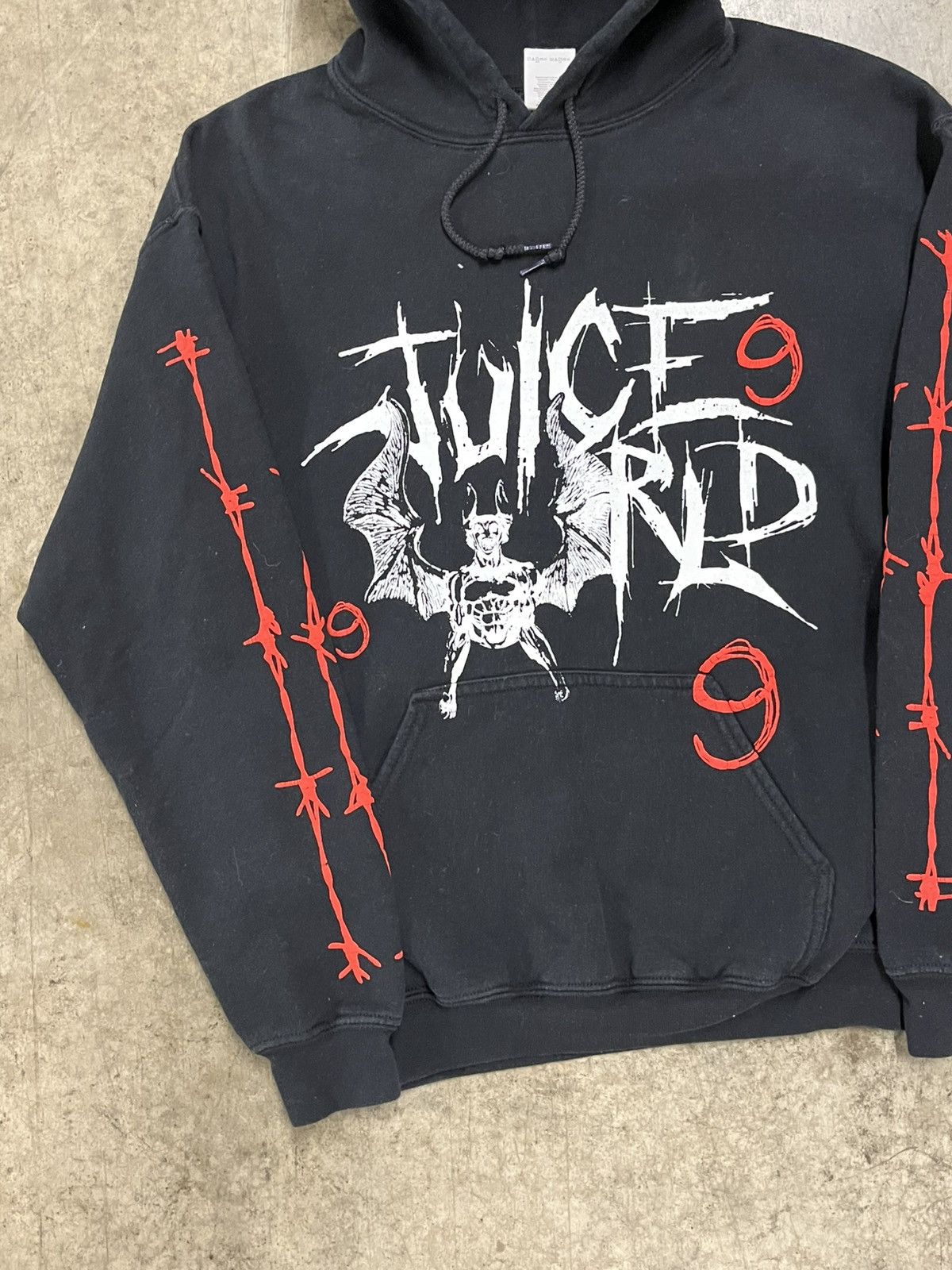 Vintage Juice wrld 999 bat grunge hoodie rare hype streetwear music Size US M / EU 48-50 / 2 - 5 Thumbnail