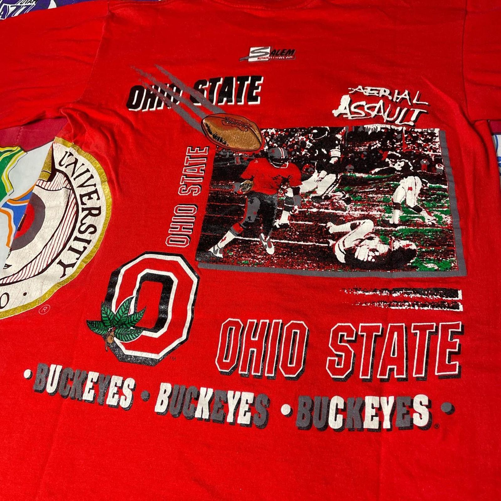 Salem Sportswear × Vintage VTG 1991 NCAA Ohio State Buckeyes Mens Sz L Large T-Shirt Size US L / EU 52-54 / 3 - 4 Thumbnail