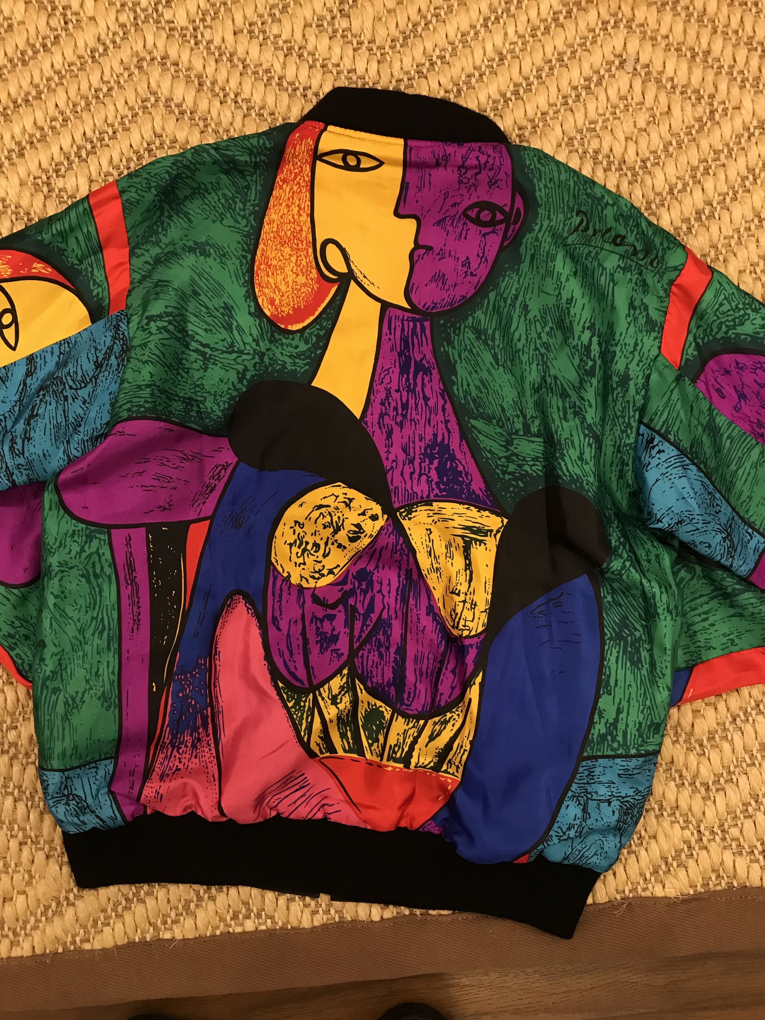Paloma Picasso Vintage Picasso Silky Bomber Jacket Reversible Size US L / EU 52-54 / 3 - 4 Thumbnail