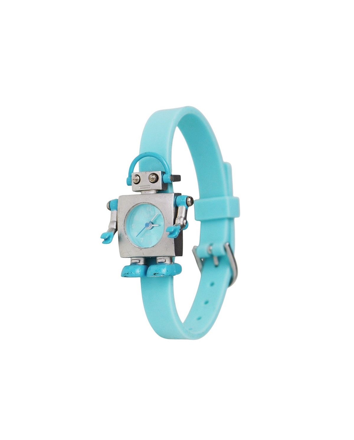 Vintage 2000S DIP’U ROBOT QUARTZ WATCH - BLUE RUBBER STRAP Size ONE SIZE - 2 Thumbnail