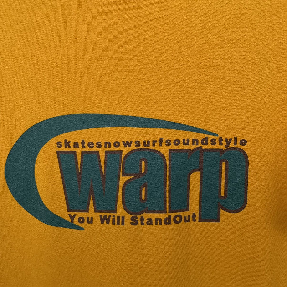 Vintage True 1990s Warp Skateboard Skater T Shirt Size US M / EU 48-50 / 2 - 2 Thumbnail