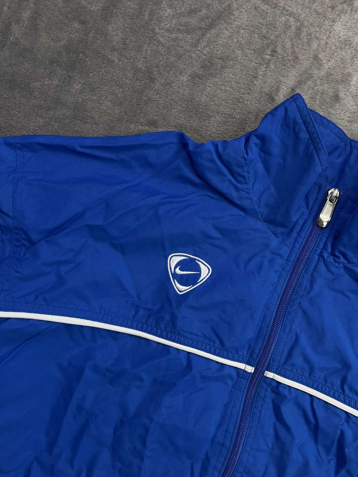 Nike 90s Nike Team Vintage Swoosh Logo Track Jacket Retro Y2k Size US L / EU 52-54 / 3 - 2 Thumbnail