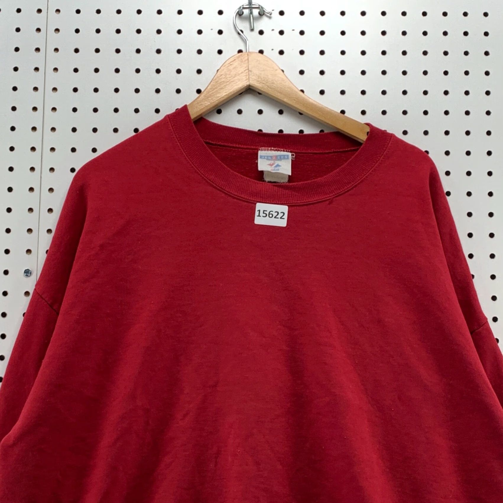 Vintage VINTAGE 90s Crewneck Sweatshirt Red XL Long Sleeve Cotton Unisex Adults Size US XL / EU 56 / 4 - 2 Thumbnail