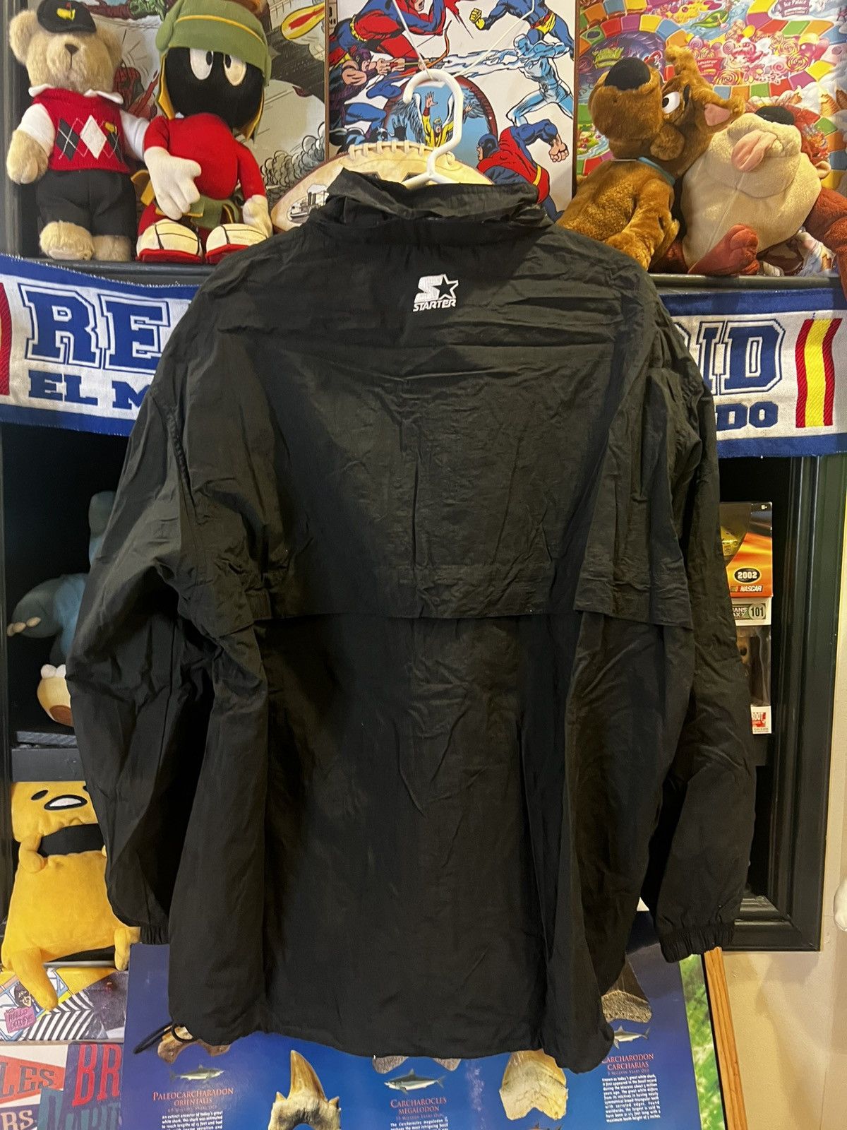 NBA × Starter × Vintage Vintage 1990's Starter Chicago Bulls NBA Hooded Windbreaker Size US L / EU 52-54 / 3 - 9 Thumbnail