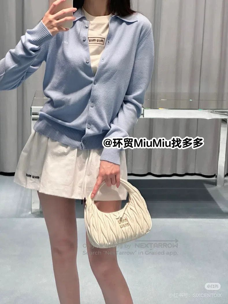 Miu Miu Miu Miu 40 24 100% cashmere polo cardigan in autumn and win Size M / US 6-8 / IT 42-44 - 8 Thumbnail