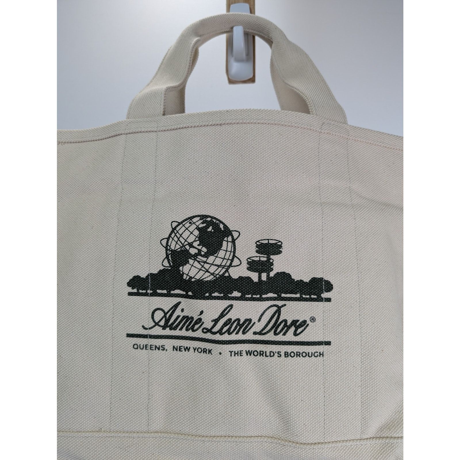 Aime Leon Dore o1rshd1 Size: OS / Small Unisphere Tote in Beige Size ONE SIZE - 3 Thumbnail