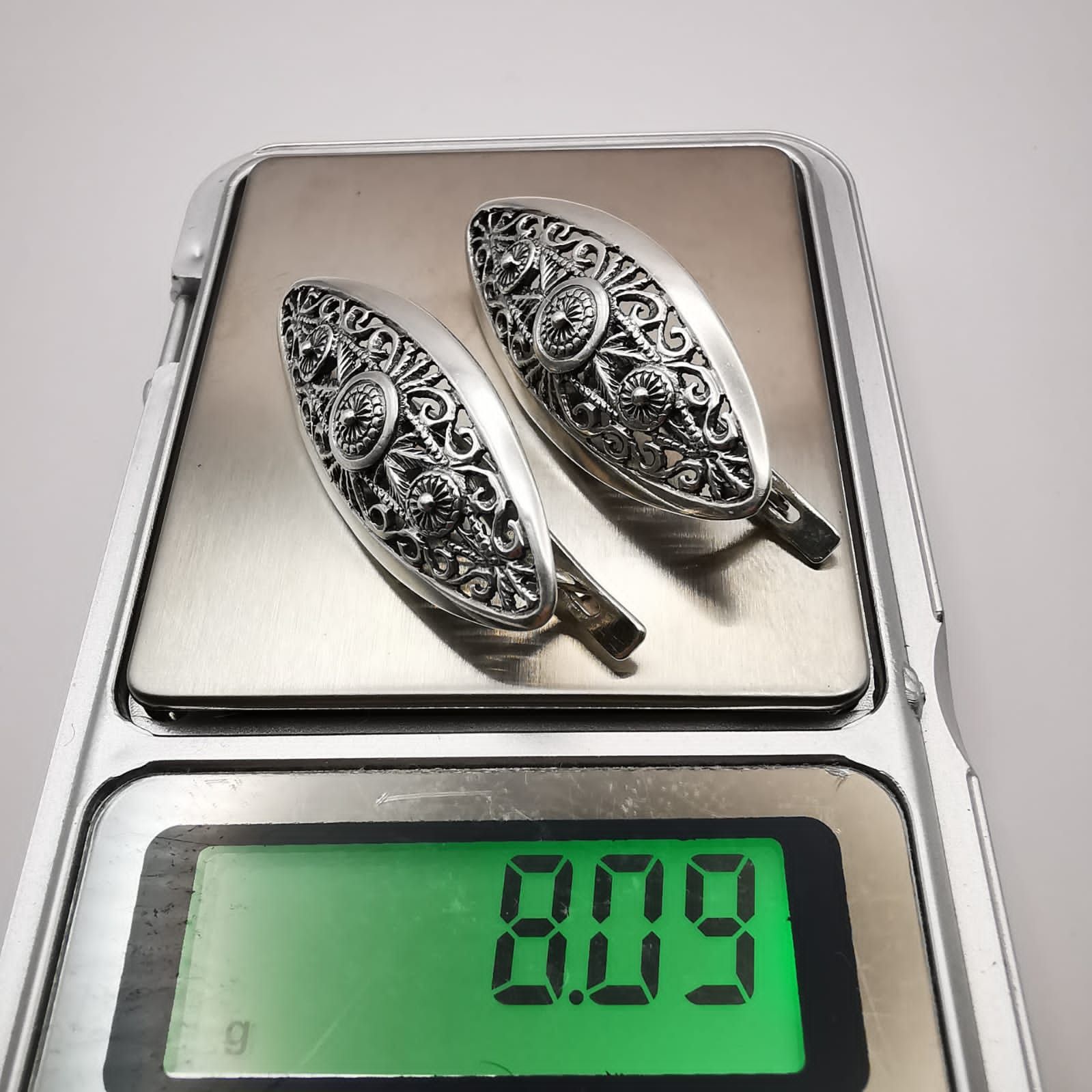 Sterling Silver Vintage Jewelry, Fine Women's Earrings, 925 Sterling Silver, Size ONE SIZE - 8 Thumbnail