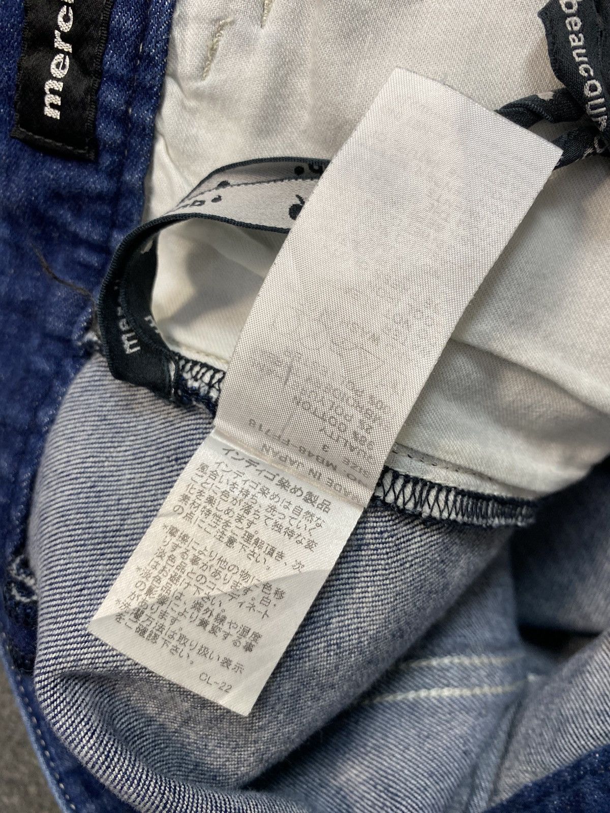 mercibeaucoup Mercibeaucoup Issey Miyake Denim Jeans Baggy Embroidery Logo Size US 31 - 11 Thumbnail