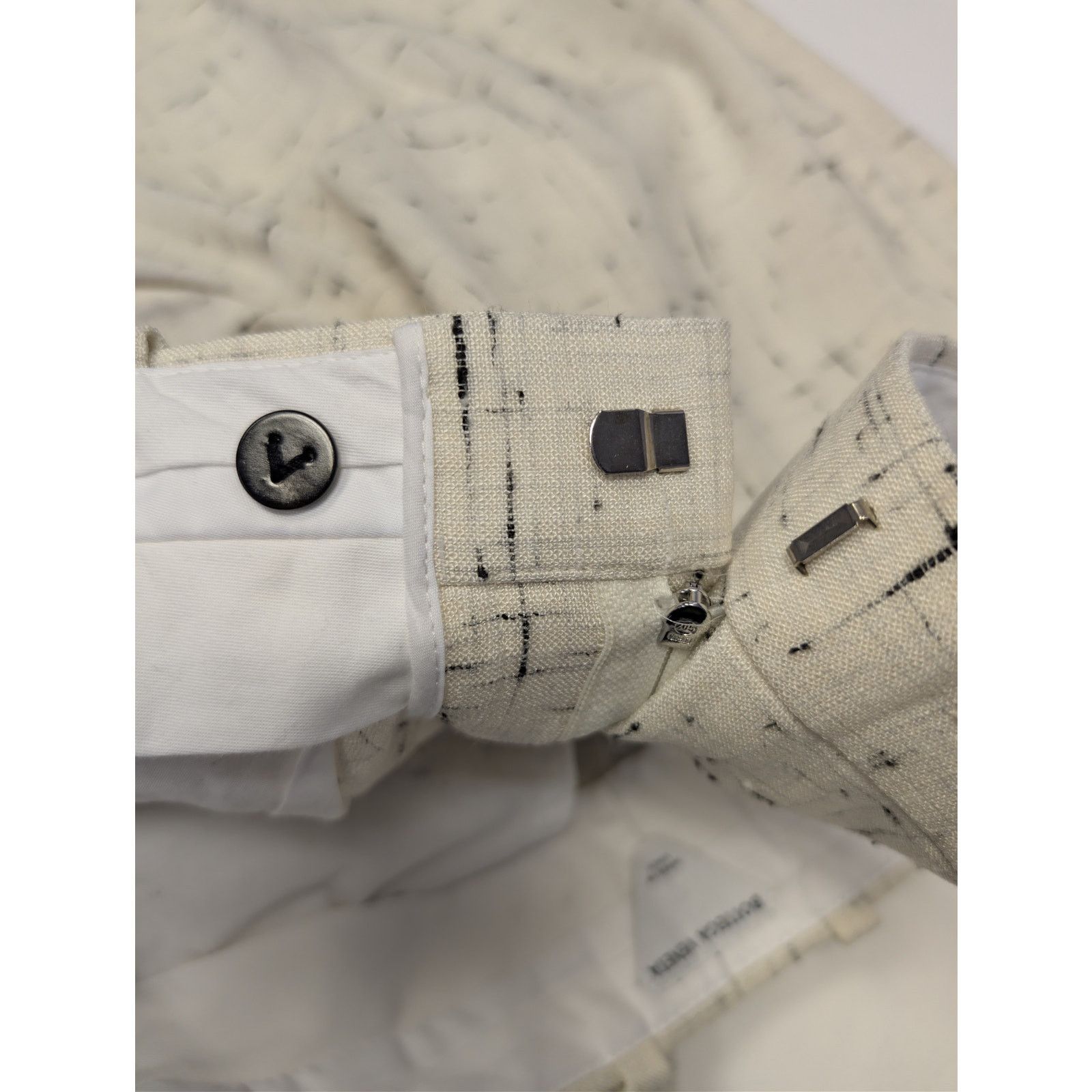 Bottega Veneta o1rshd1 Light Criss Cross Viscose Silk Trousers Pants Dove Size US 32 / EU 48 - 16 Thumbnail