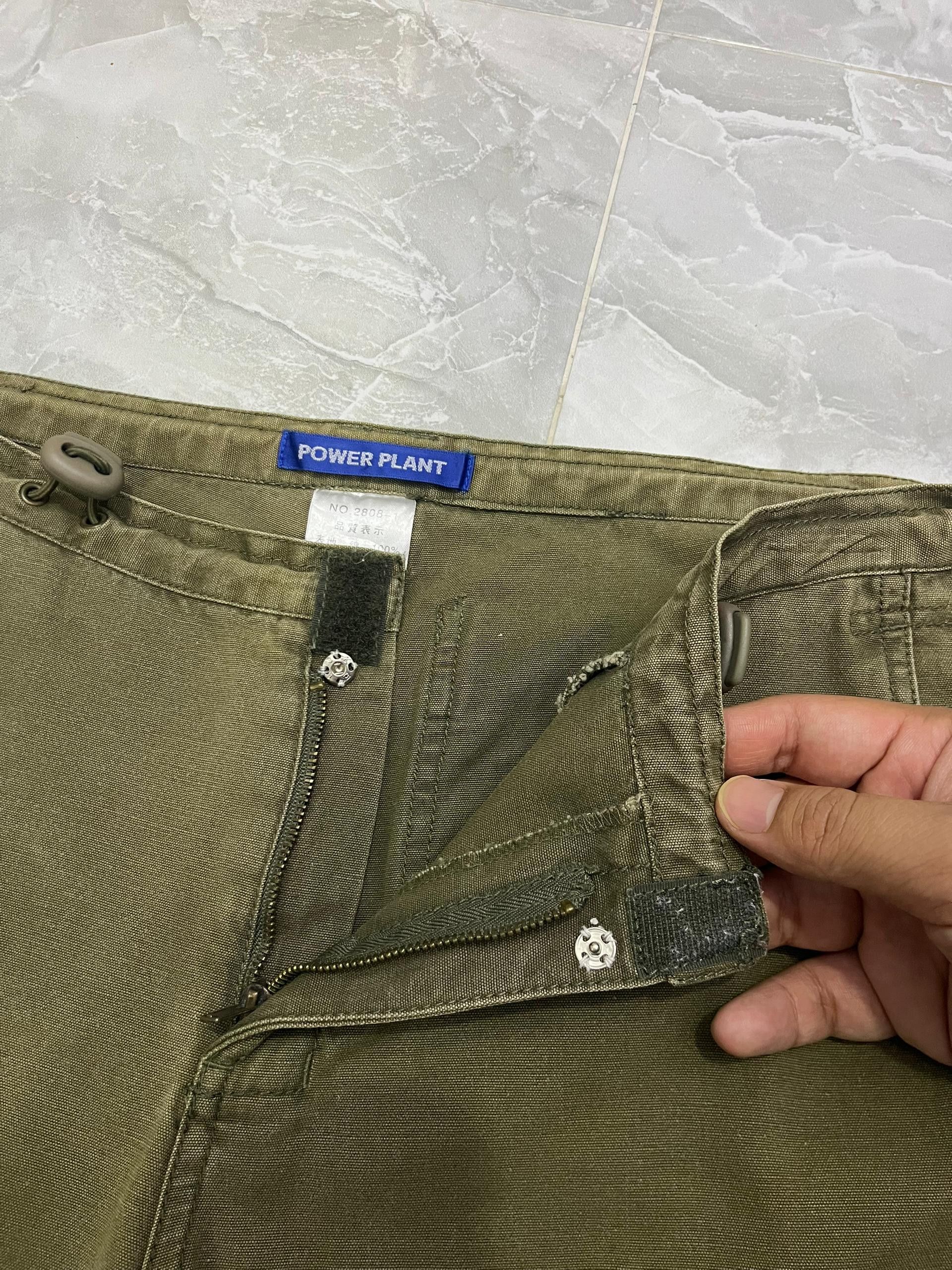Japanese Brand Power Plant Women Olive Military Utility Cargos Size 32" / US 10 / IT 46 - 5 Thumbnail