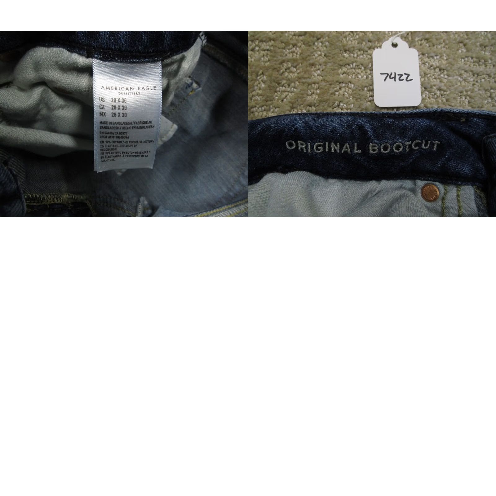American Eagle Outfitters American Eagle Outfitters Jeans Men 28x30 Dark Wash Bootcut 5-Pocket Denim Size US 28 / EU 44 - 8 Thumbnail