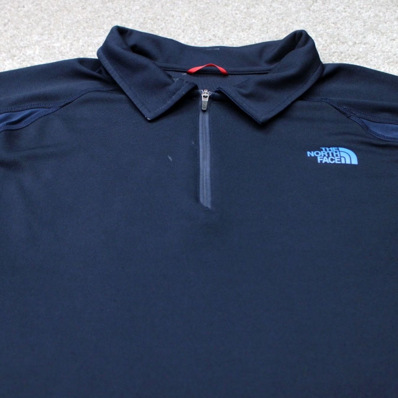 The North Face The North Face Polo Shirt Mens Large Blue 1/2 Zip FlashDry Poly S/S Pullover Shirt Size US L / EU 52-54 / 3 - 5 Thumbnail