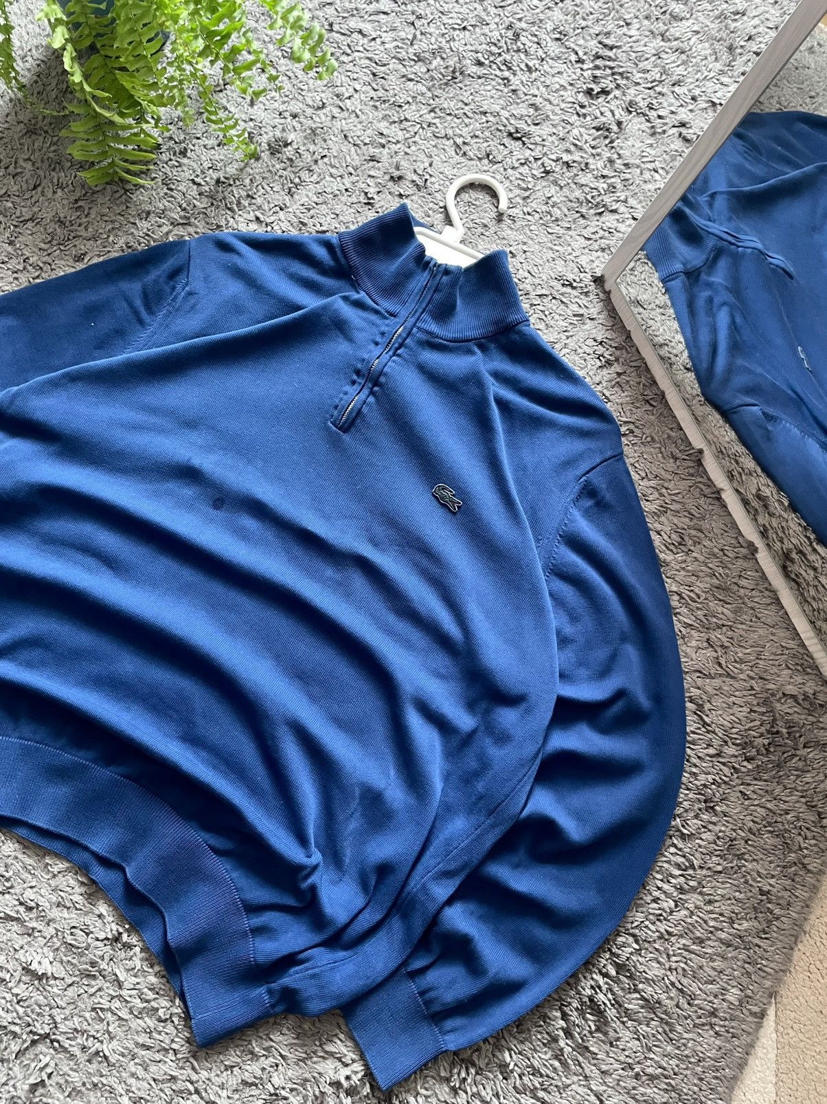 Lacoste × Vintage 00s Lacoste 1/3 Zip Sweater Streetwear Vintage Logo Rare Size US L / EU 52-54 / 3 - 4 Thumbnail