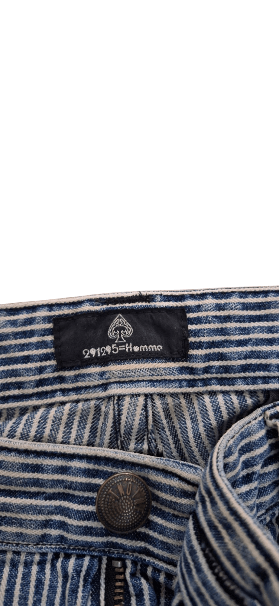 5351 POUR LES HOMMES × If Six Was Nine × Japanese Brand 291295 Homme Hickory Stripe 6 Pocket Trousers Pants Size US 32 / EU 48 - 14 Thumbnail
