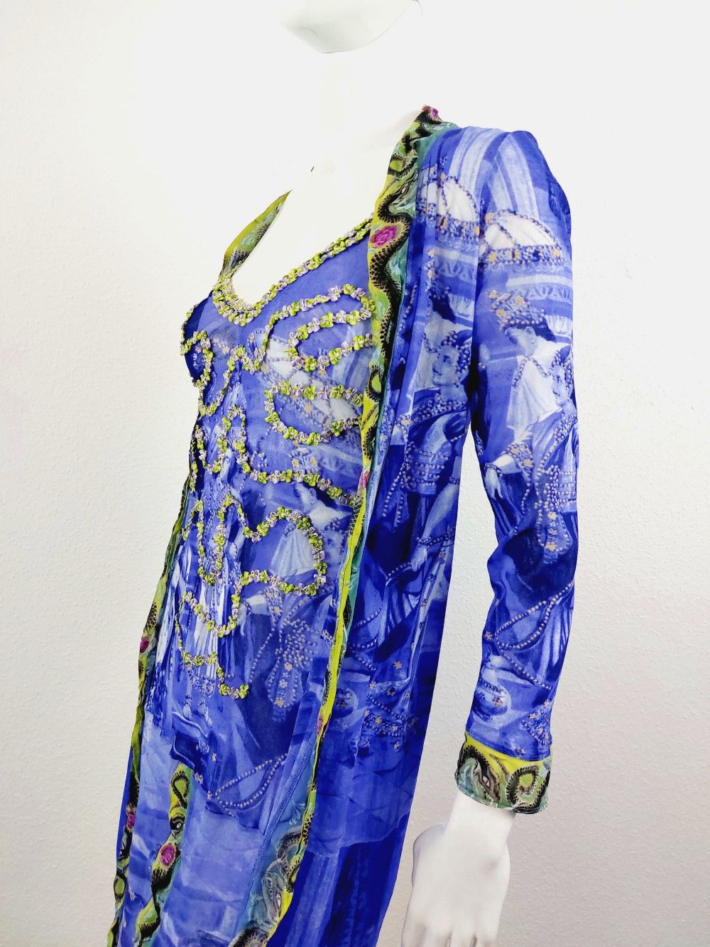 Jean Paul Gaultier Jean Paul Gaultier Oriental Bath Floral Wedding Gown Dress Size ONE SIZE - 11 Thumbnail