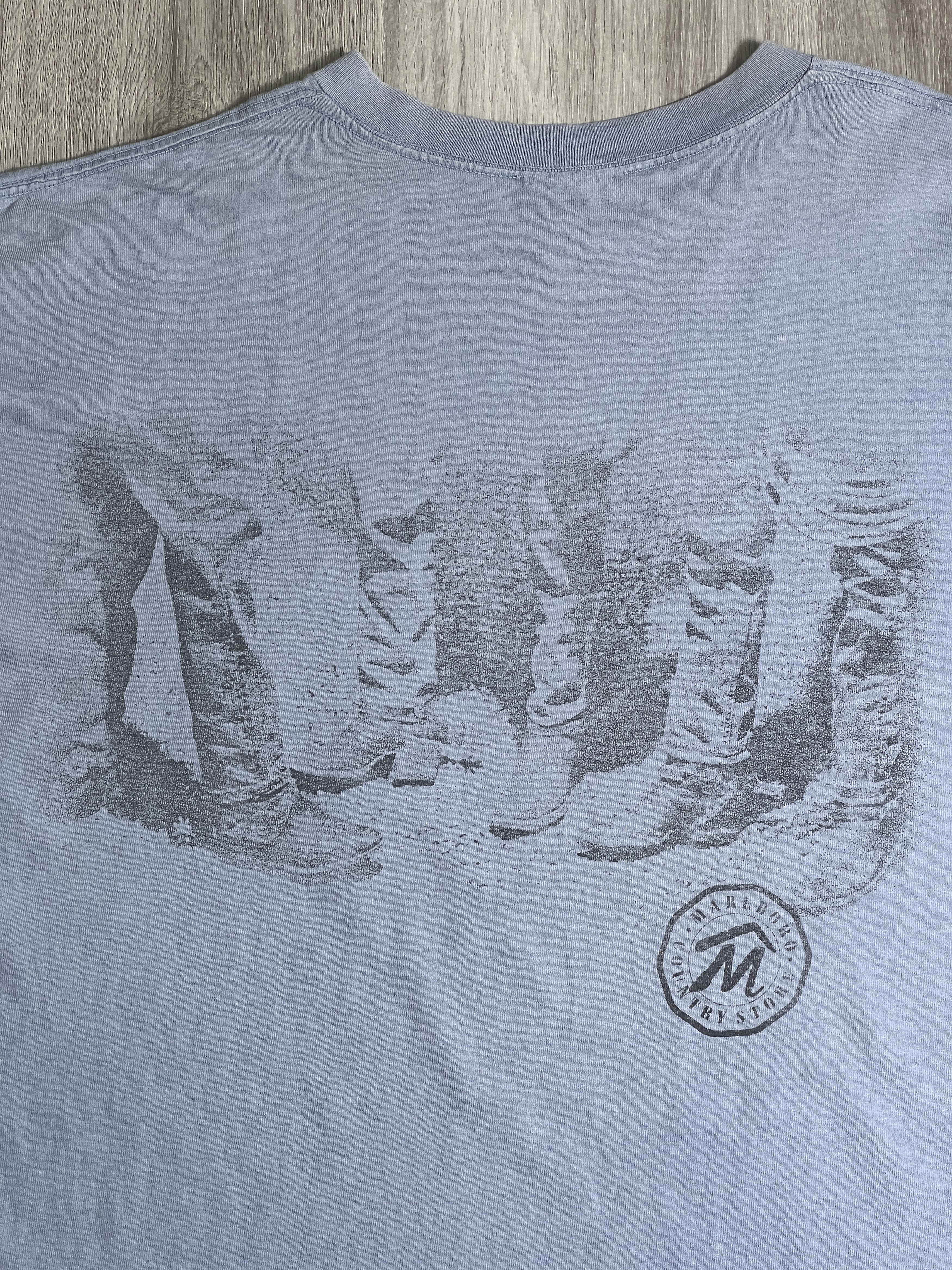 Marlboro × Vintage Vintage 90s Marlboro Country Store Pocket Tee GTME586 Size US XXL / EU 58 / 5 - 2 Thumbnail