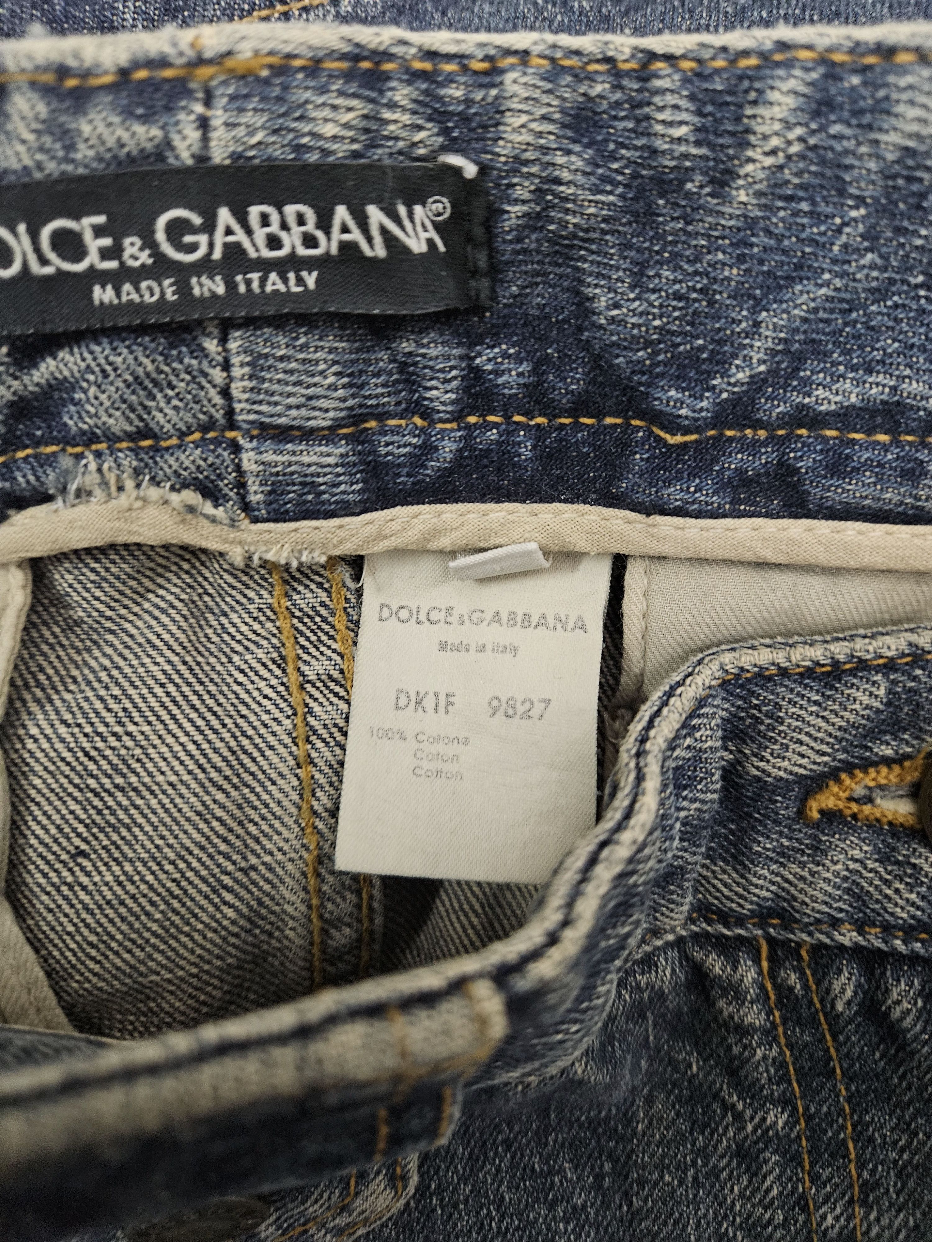 Dolce & Gabbana Archive Dolce Gabbana washed denim skirt Size 32" / US 10 / IT 46 - 15 Thumbnail