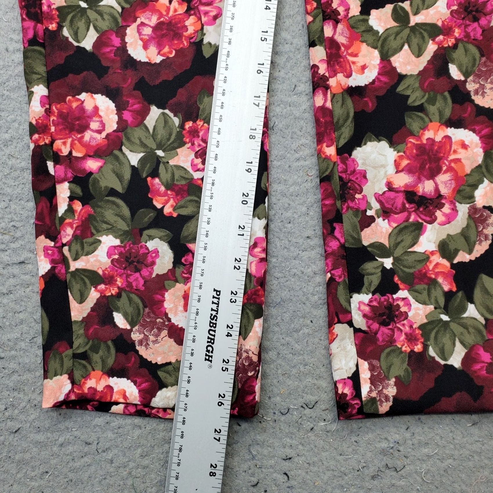 Banana Republic Banana Republic Avery Pants Womens 4 Multi Floral Boho Slash Pocket Straight Leg Pants Womens Size 4 Multicolor Floral Size 27" / US 4 / IT 40 - 4 Thumbnail