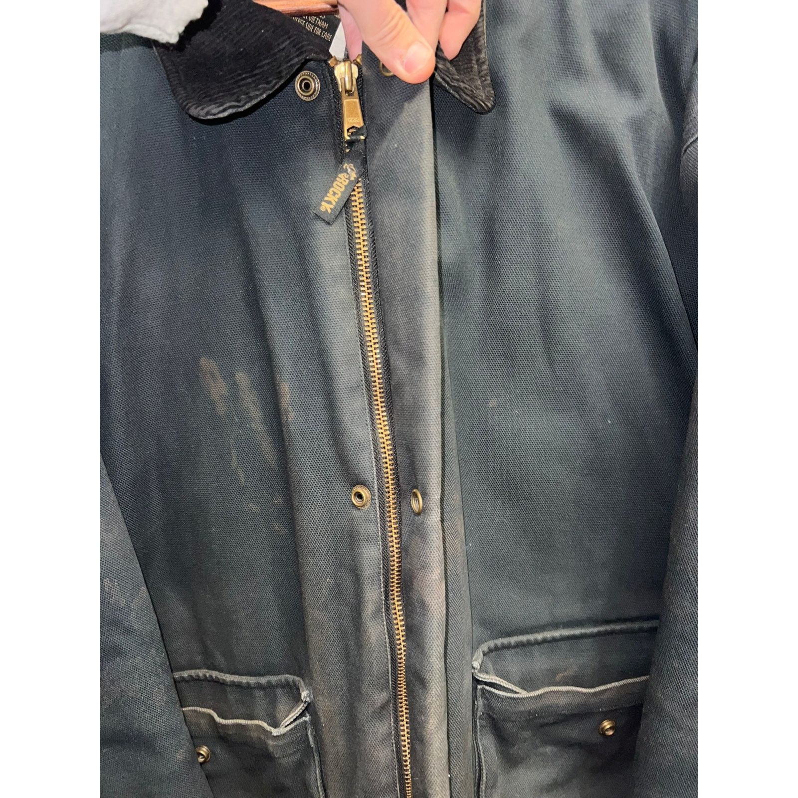 Vintage Vintage Work Wear Black Jacket Rocky Full Zip Heavy VTG XL Size US XL / EU 56 / 4 - 5 Thumbnail