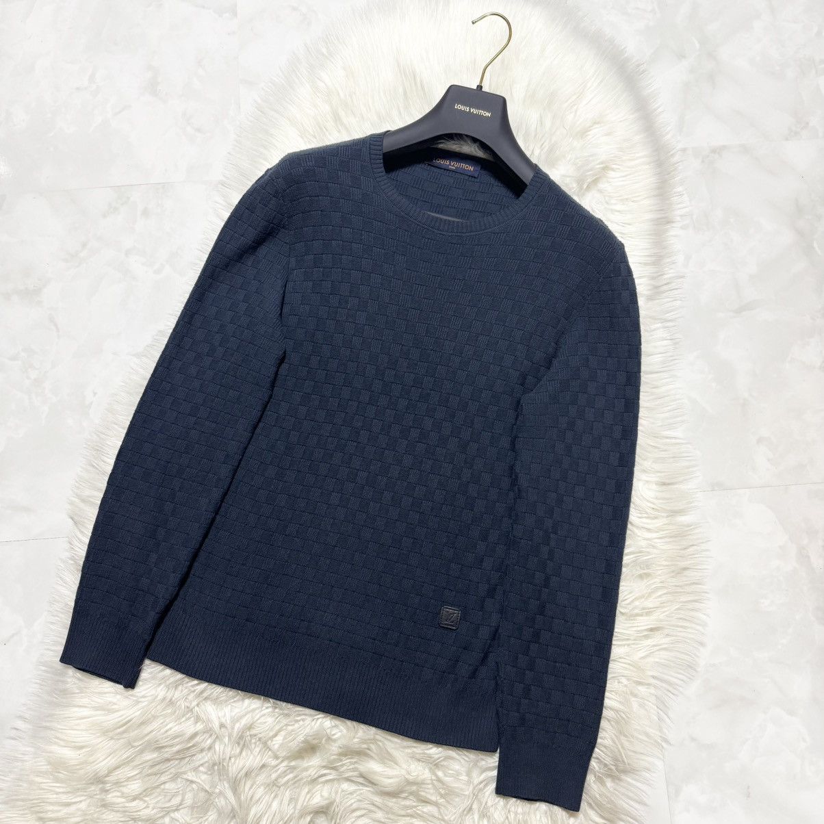 Louis Vuitton Authentic Louis Vuitton Damier Knit Sweater Size US S / EU 44-46 / 1 - 4 Thumbnail