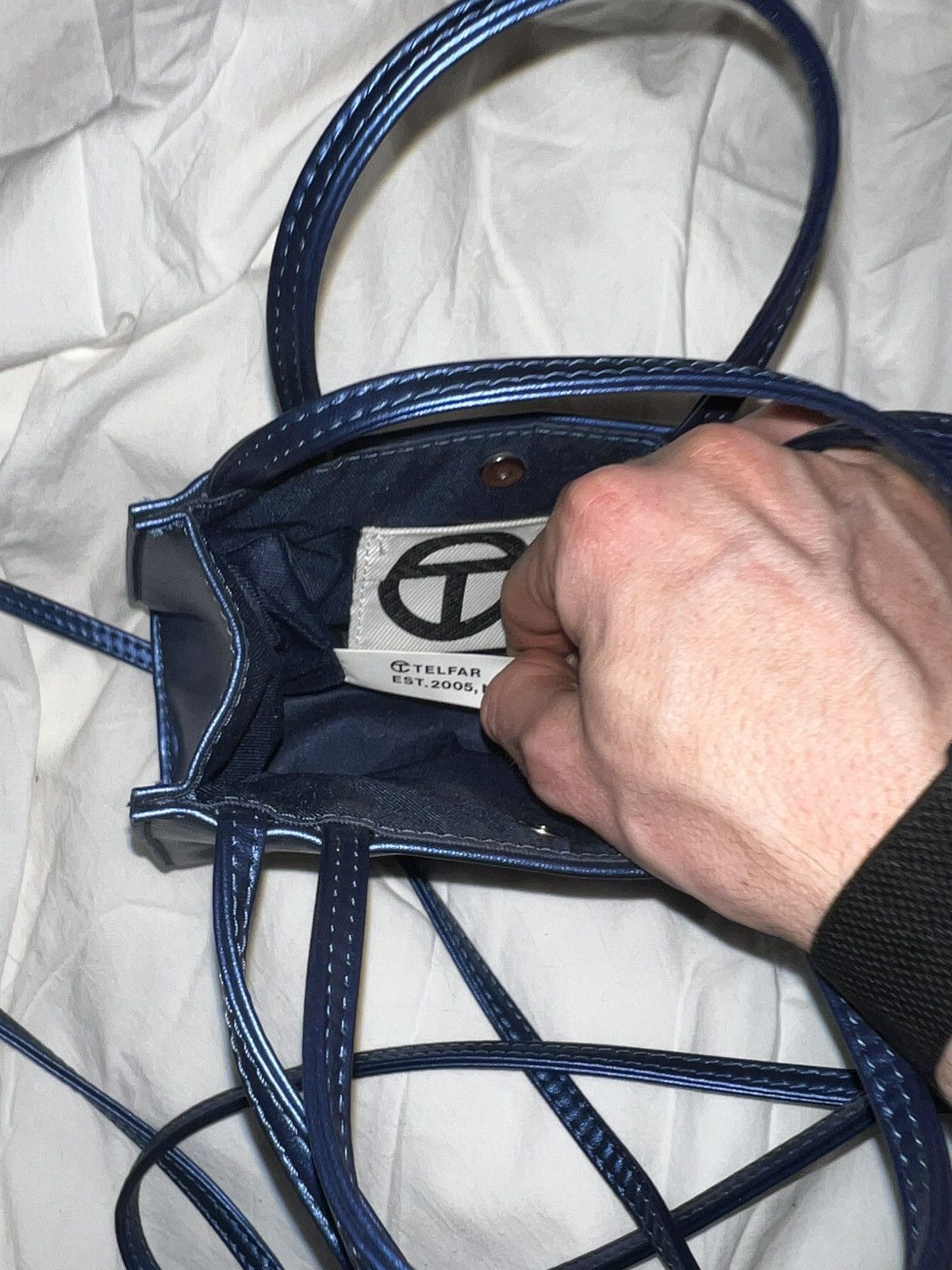 Telfar Telfar “small” shopping bag in cobalt Size ONE SIZE - 6 Thumbnail