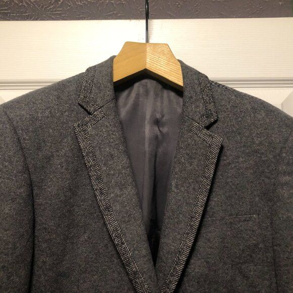 Saks Fifth Avenue Saks fifth avenue men's gray sport coat jacket blazer size:L Size US L / EU 52-54 / 3 - 2 Thumbnail