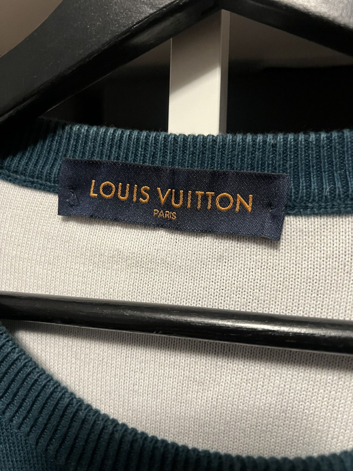 Louis Vuitton Louis Vuitton Turquoise Gradient Monogram Swatshirt Size US L / EU 52-54 / 3 - 3 Thumbnail