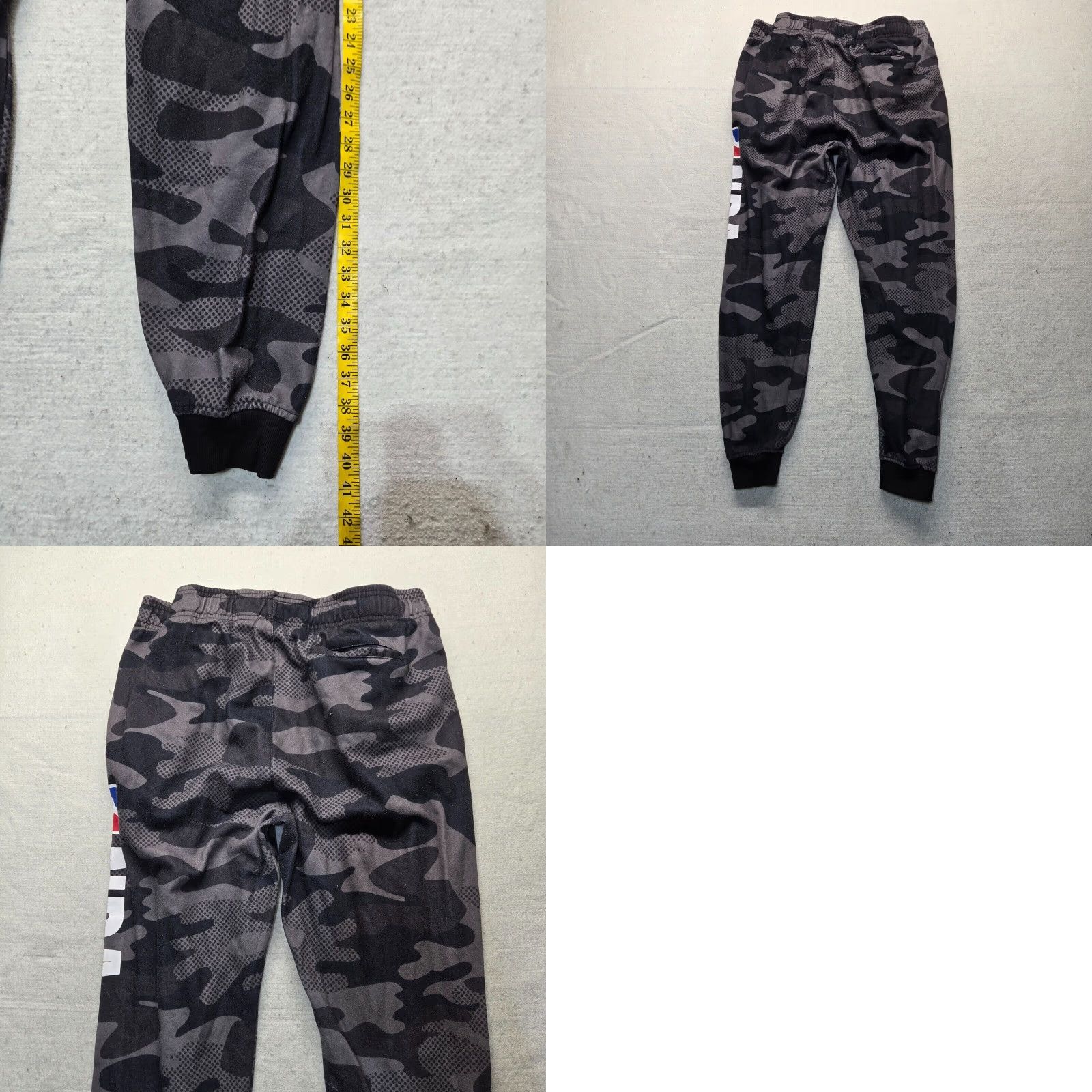 NBA NBA Sweatpants Jogger Black Gray Camo Elastic Waist Drawstring Basketball Men XL Size US 36 / EU 52 - 8 Thumbnail
