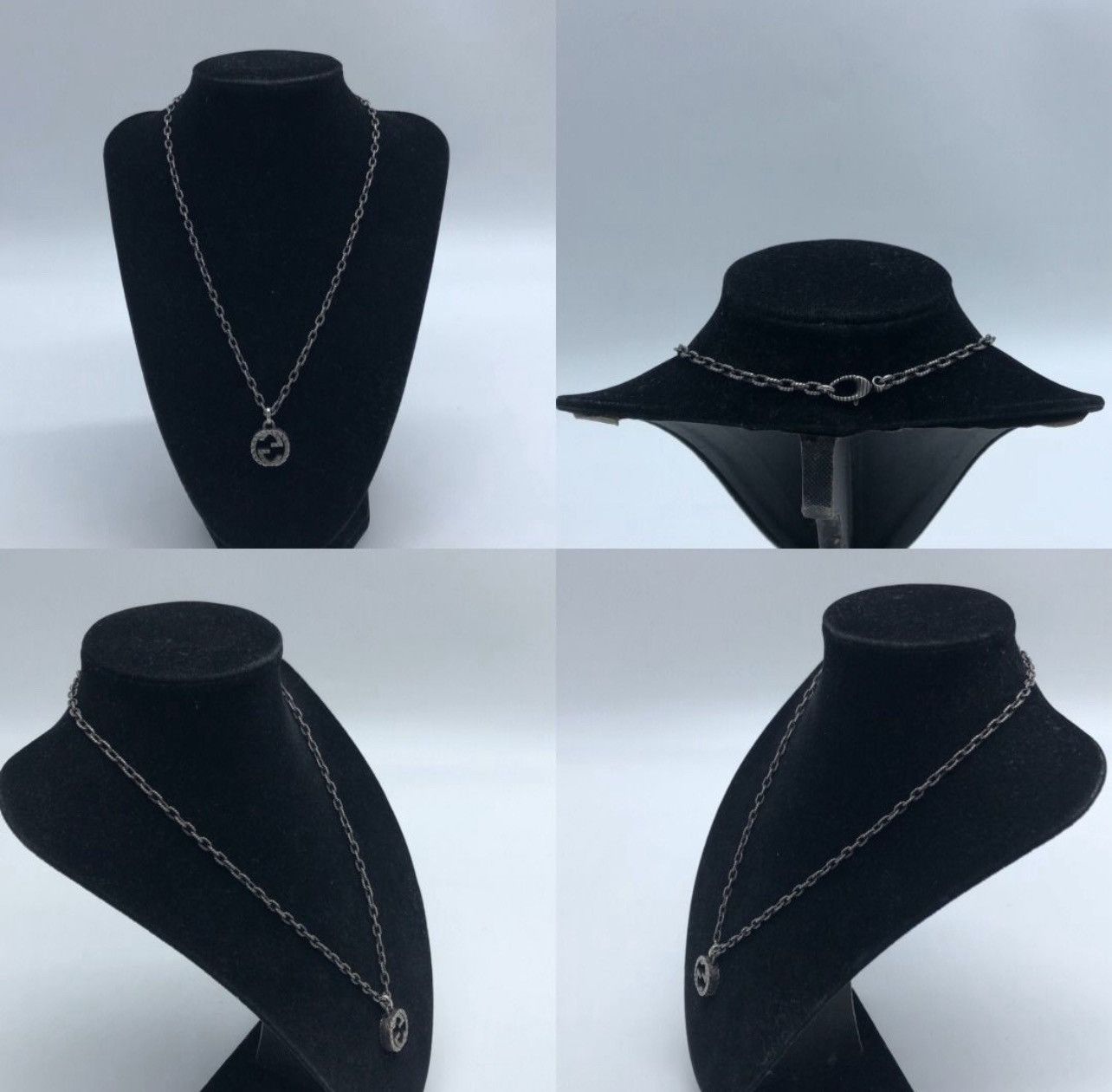 Gucci Gucci Interlocking G Pendant Necklace 925 Sterling Silver Size ONE SIZE - 5 Thumbnail