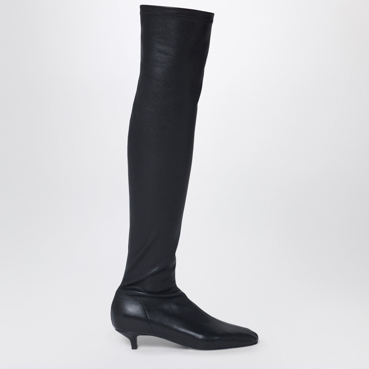 Toteme Toteme Day Knee-High Boots In Black Nappa Leather Size US 7 / IT 37 - 1 Thumbnail