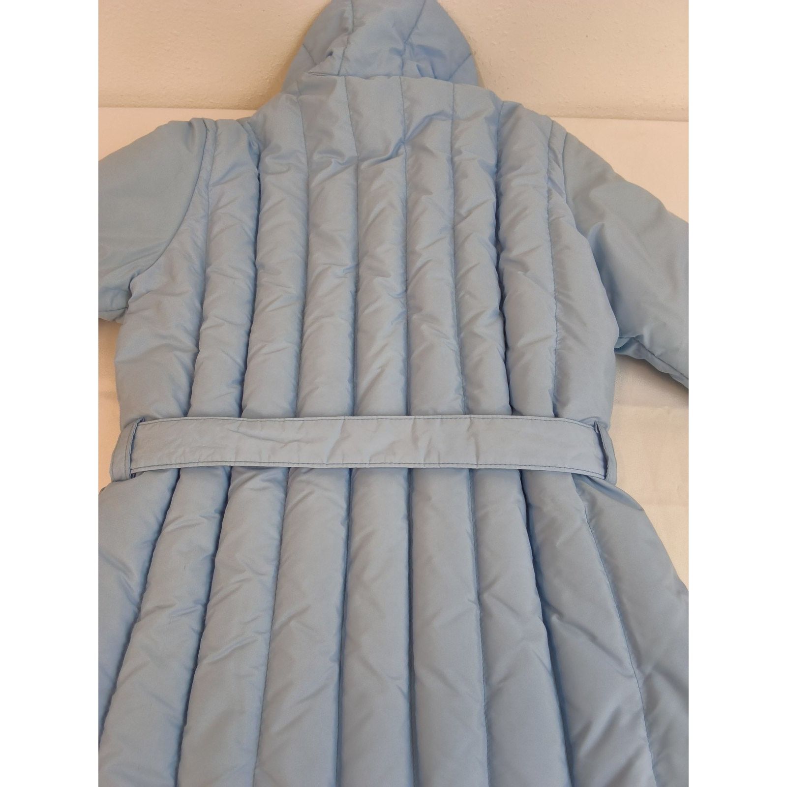 Other Sportscaster Down Blend Belted Ski Jacket Women's L Blue VTG Size L / US 10 / IT 46 - 4 Thumbnail