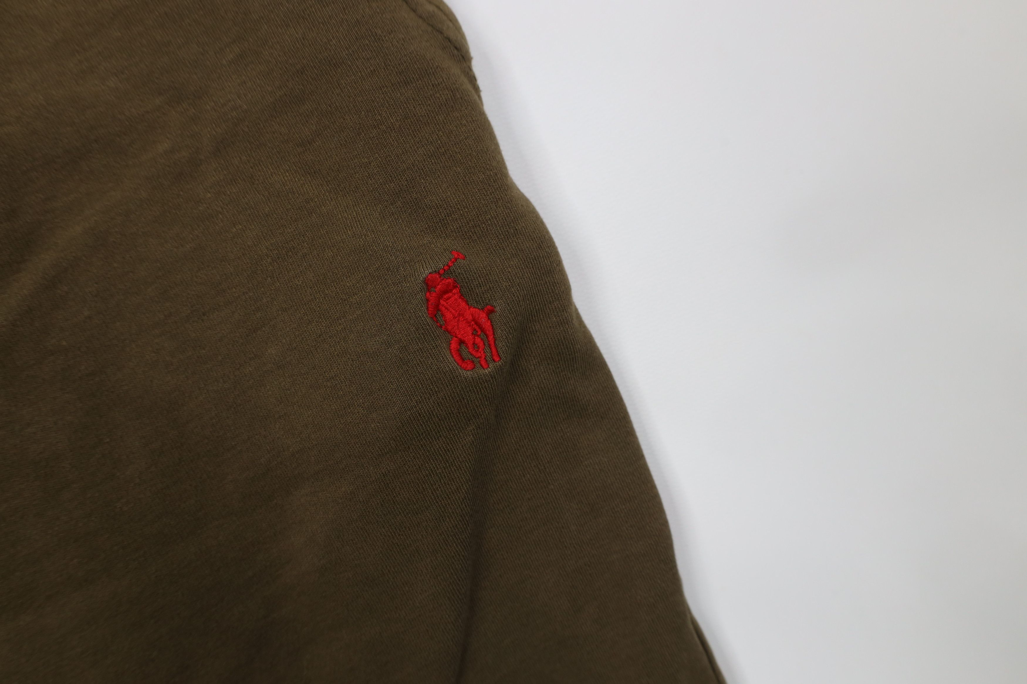 Polo Ralph Lauren Vintage Y2K Ralph Lauren Faded Knit Above Knee Shorts Green Size US 38 / EU 54 - 6 Thumbnail