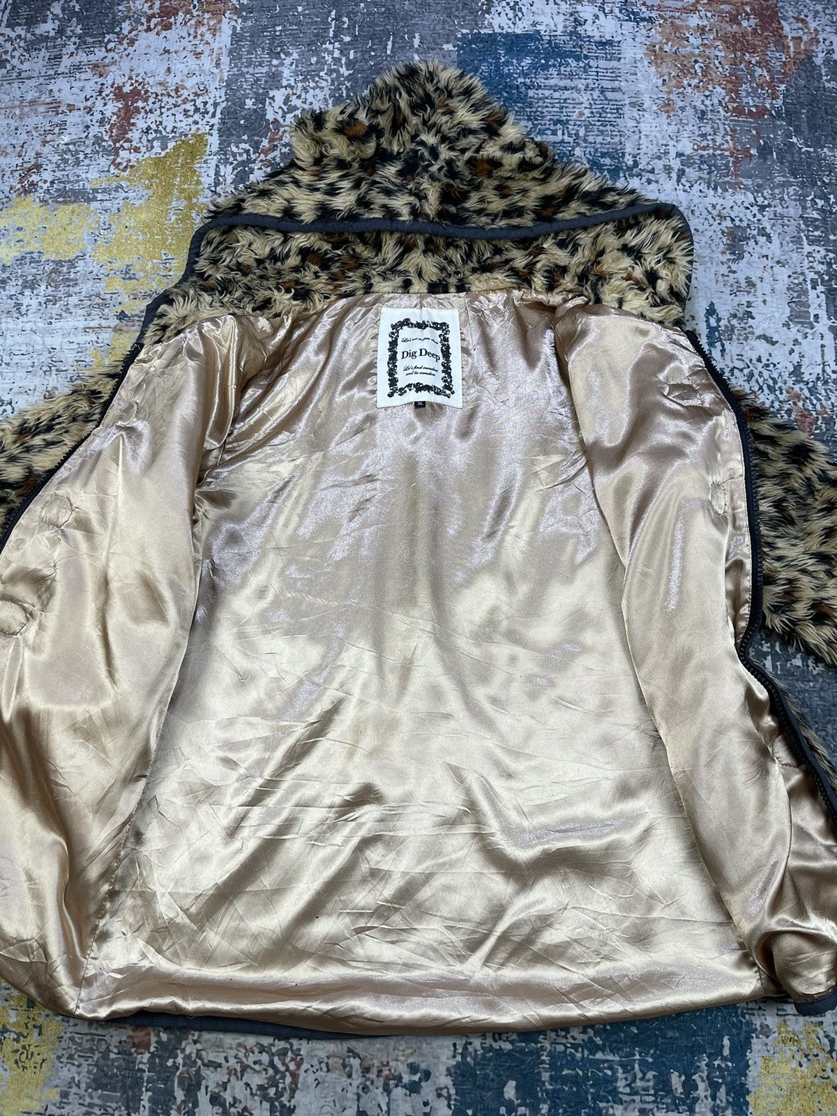 Dig Deep Dig Deep Leopard Fur Ear Hoodie Spiked Jacket Size XL / US 12-14 / IT 48-50 - 8 Thumbnail
