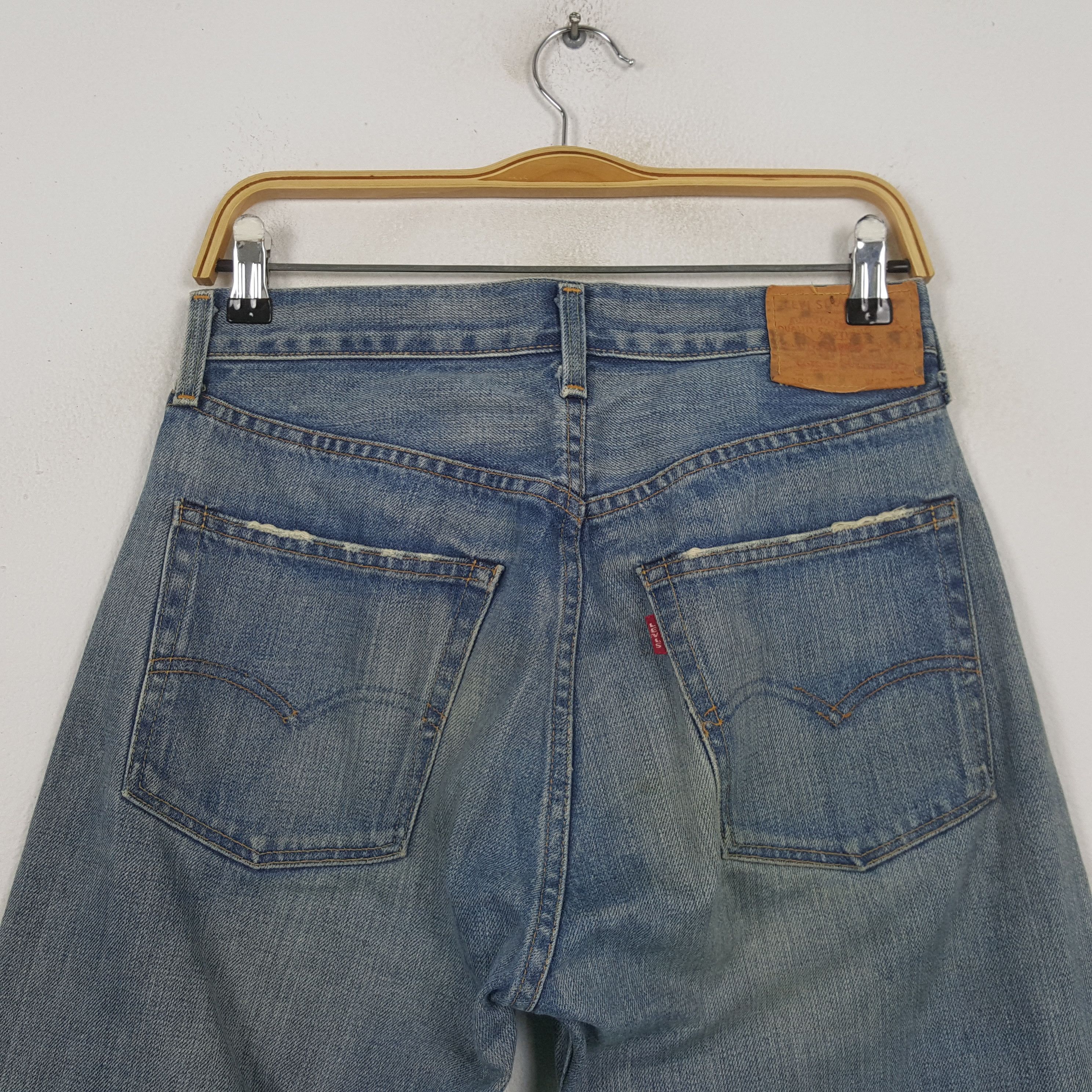 Levi's Vintage Levis 501 Redline Big E Distressed Jeans RR14 Size US 29 - 5 Thumbnail