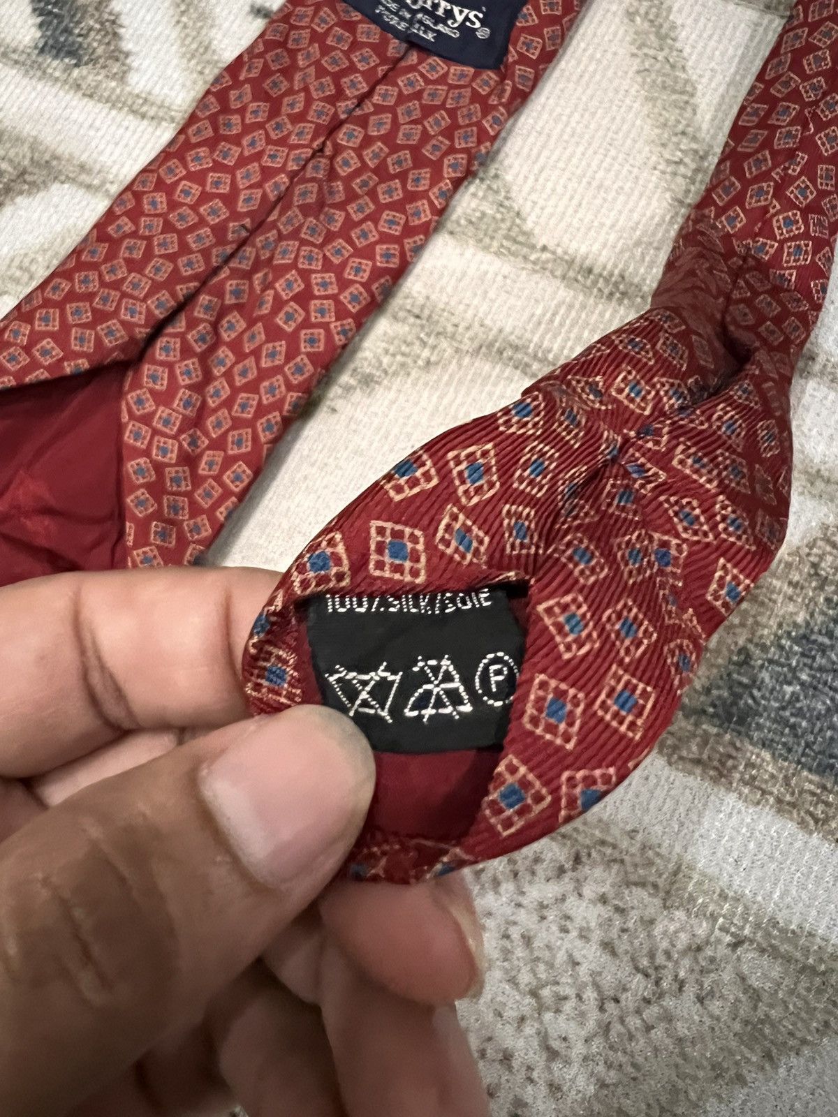 Burberry Vintage Burberrys Silk Tie Size ONE SIZE - 5 Thumbnail