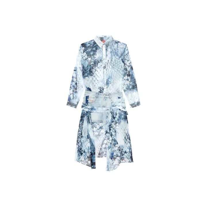 Diesel Y2K Style Pocket Button-Up Dress 0079