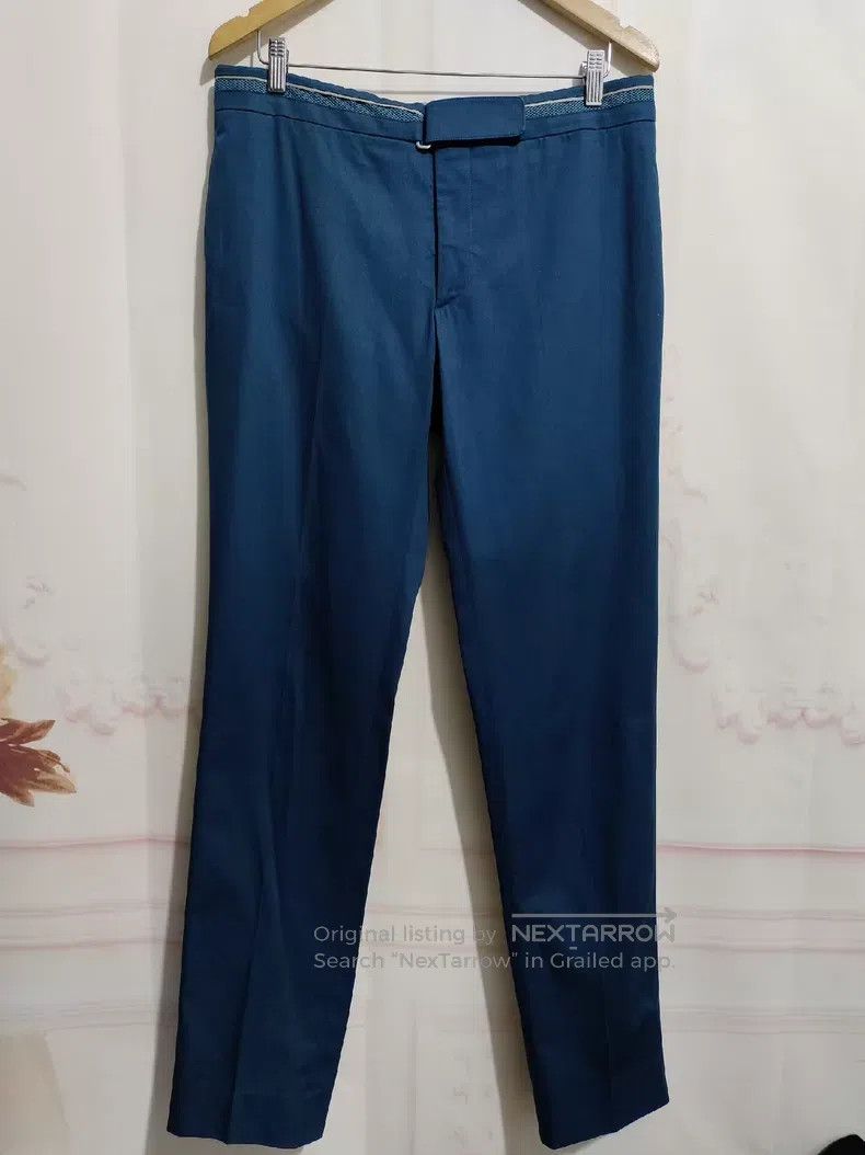 Hermes Hermes Trousers, Classic Blue, 100% Cotton Size 42R - 1 Thumbnail