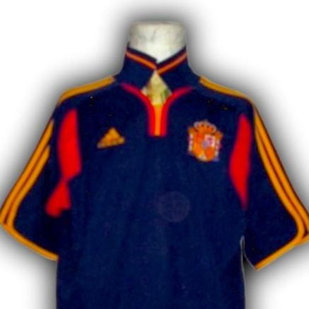 Adidas Spain 2000 2001 2002 Away Shirt Jersey international Size US L / EU 52-54 / 3 - 1 Thumbnail