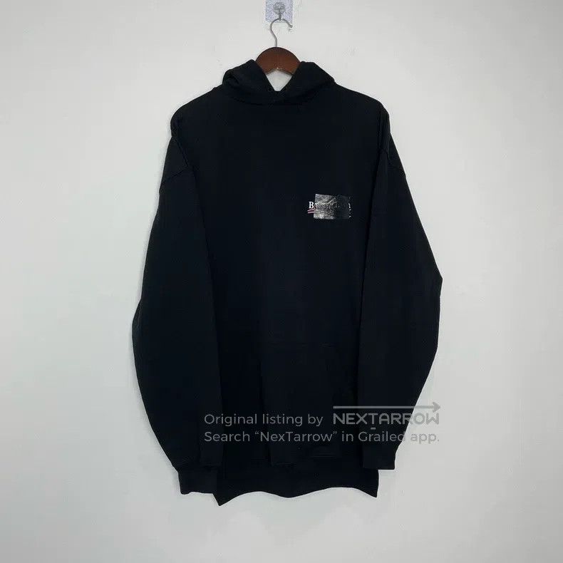 Balenciaga Balenciaga Black Coke Tape Cover Hoodie Size US XS / EU 42 / 0 - 1 Thumbnail