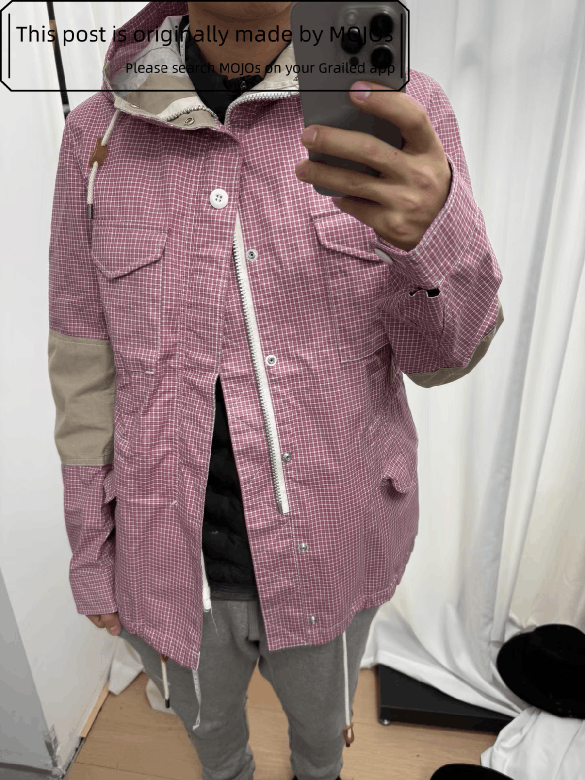 Junya Watanabe Junya Watanabe Pink Plaid Mountain Jacket mojos542026 Size US M / EU 48-50 / 2 - 8 Thumbnail